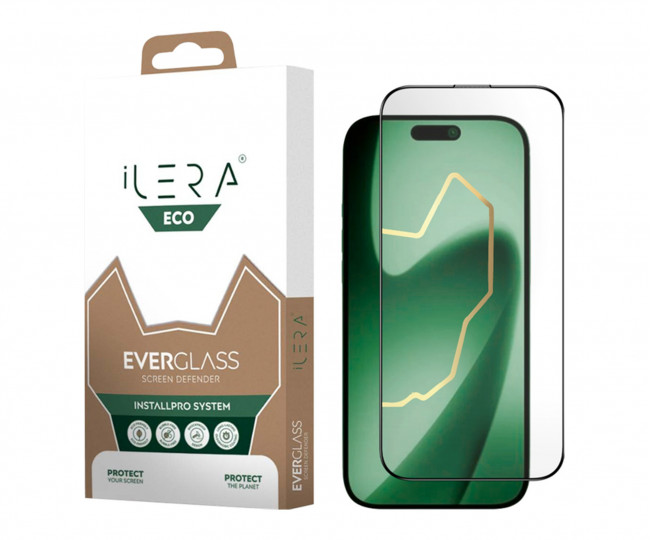 Захисне скло iLera ™ ECO EverGlass for iPhone 17 Pro Black